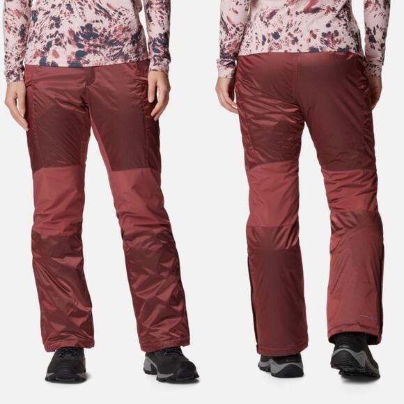 Columbia Kick Turner II Insulated Pants Root Maroon Red Womens Plus Size 3X NWT - Picture 1 of 11